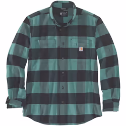 Carhartt Midweight Flannel Plaid Chemise, vert, taille 2XL pour Hommes