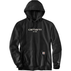 Carhartt Lightweight Logo Graphic Capuche, noir, taille S pour Hommes