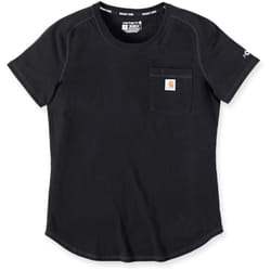 Carhartt Force Relaxed Fit Midweight Short Sleeve Pocket T-Shirt Femme, noir, taille M pour Femmes