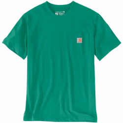Carhartt Relaxed Fit Heavyweight K87 Pocket T-shirt, vert, taille S pour Hommes