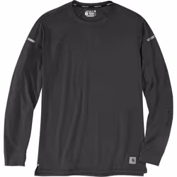 Carhartt Lightweight Durable Relaxed Fit Manches longues, noir-gris, taille M pour Hommes
