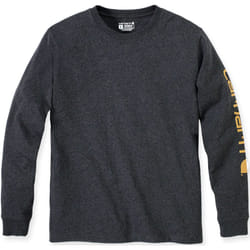 Carhartt Logo Longsleeve ( Longsleeve ), noir-gris, taille L pour Hommes