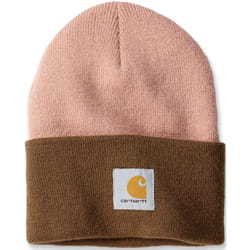 Carhartt Knit Cuffed Two-Tone Beanie, rose-brun pour Hommes