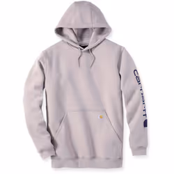 Carhartt Midweight Sleeve Logo Capuche, noir-blanc, taille S pour Hommes
