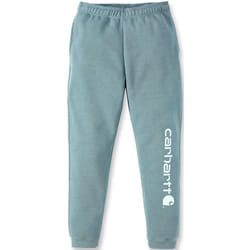 Carhartt Midweight Tapered Graphic Pantalon de survêtement, vert-bleu, taille S pour Hommes