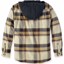 Carhartt Rugged Flex Flannel Hooded Chemise, brun, taille L pour Hommes
