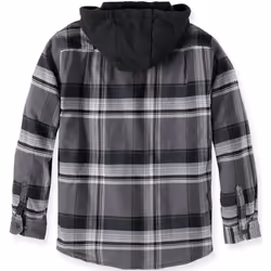 Carhartt Rugged Flex Flannel Hooded Chemise, noir, taille 2XL pour Hommes