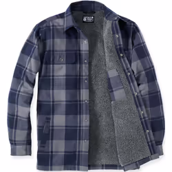 Carhartt Heavyweight Flannel Sherpa Chemise, bleu, taille 2XL pour Hommes