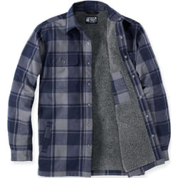 Carhartt Heavyweight Flannel Sherpa Chemise, bleu, taille 2XL pour Hommes