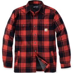 Carhartt Heavyweight Flannel Sherpa Chemise, rouge, taille XL pour Hommes