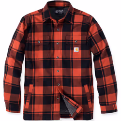 Carhartt Heavyweight Flannel Sherpa Chemise, rouge, taille M pour Hommes
