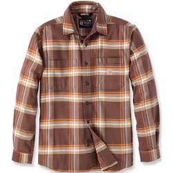 Carhartt Rugged Flex Flannel Plaid Chemise, brun, taille 2XL pour Hommes