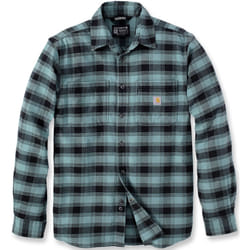 Carhartt Rugged Flex Flannel Plaid Chemise, noir-vert, taille L pour Hommes