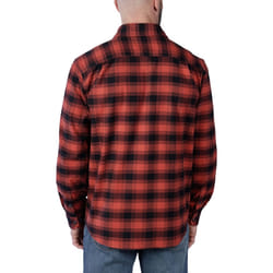 Carhartt Rugged Flex Flannel Plaid Chemise, noir-rouge, taille 2XL pour Hommes
