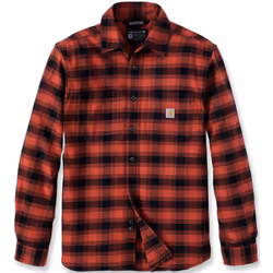 Carhartt Rugged Flex Flannel Plaid Chemise, noir-rouge, taille XL pour Hommes