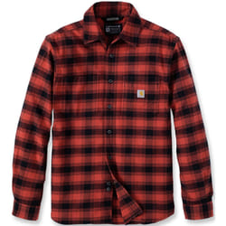 Carhartt Rugged Flex Flannel Plaid Chemise, noir-rouge, taille XL pour Hommes