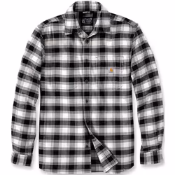 Carhartt Rugged Flex Flannel Plaid Chemise, noir-beige, taille S pour Hommes