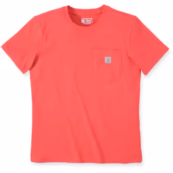 Carhartt Loose Fit Heavyweight K87 Pocket T-Shirt Femme, rouge, taille L pour Femmes