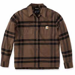 Carhartt Loose Fit Midweight Flannel Chemise pour dames, brun, taille XS pour Femmes