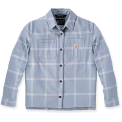 Carhartt Loose Fit Midweight Flannel Chemise pour dames, bleu, taille L pour Femmes