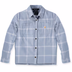 Carhartt Loose Fit Midweight Flannel Chemise pour dames, bleu, taille XL pour Femmes