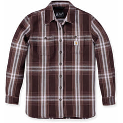 Carhartt Loose Fit Heavyweight Twill Chemise pour dames, pourpre-brun, taille XS pour Femmes