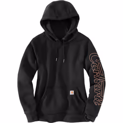 Carhartt Relaxed Fit Rain Defender Graphic Sweat à capuche pour dames, noir, taille L pour Femmes