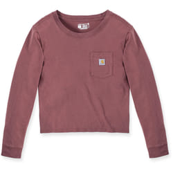 Carhartt Relaxed Fit Lightweight Pocket Chemise à manches longues pour dames, rouge, taille S pour Femmes