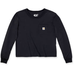 Carhartt Relaxed Fit Lightweight Pocket Chemise à manches longues pour dames, noir, taille L pour Femmes