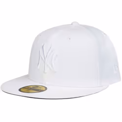 Casquette ajustée - New Era - 59Fifty - MLB New York Yankees - Blanc - 100% Polyester - Homme