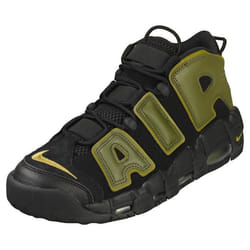 Baskets Nike AIR MORE UPTEMPO 96 DH8011-001 - Homme - Vert Noire - Textile - Lacets - Plate-forme