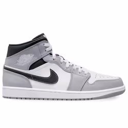 Nike Air Jordan 1 Mid Chaussures pour Homme Gris 554724-078