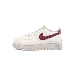 Baskets Blanche/Bordeaux Fille Nike Force 1 Crater Classic