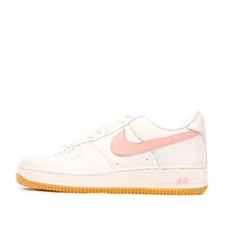 Basket Air Force 1 Retro - NIKE - Blanc - Cuir - Plat - Mixte