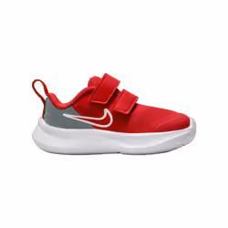 Baskets - NIKE - Star Runner 3 - Rouge/Gris - Textile - Lacets - Bébé Fille