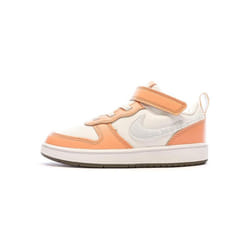 Baskets - NIKE - Court Borough Low 2 Se1 - Couleur Corail - Fermeture Scratch - Tige Cuir
