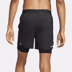 Short de running hybride Dri-FIT Nike Stride 13 cm pour homme - Noir