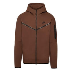 Vestes de survêtement Nike TECH FLEECE FULL ZIP HOODIES - Ref : CU4489-259 Couleur : Marron. Le Tech Fleece léger est isolant avec