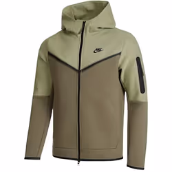 Veste de survêtement Nike TECH FLEECE FULL ZIP - Homme - Vert - Manches longues