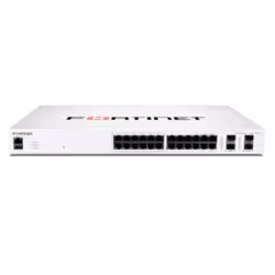Fortinet FS-124F-FPOE, Connexion Ethernet, supportant l'alimentation via ce port (PoE), Grille de montage, 1U