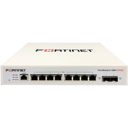 Fortinet FortiSwitch 108F-FPOE Géré L2+ Gigabit Ethernet (10/100/1000) Connexion Ethernet, supportant l'alimentation via ce port (PoE) Blanc