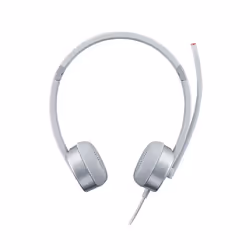 Lenovo 100 Stereo Analogue Headset, Bureau/Centre d'appels, Casque, Argent