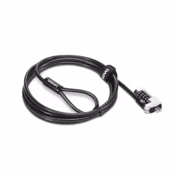 Lenovo 4XE1F30278, 1,8 m, Kensington, Verrouillage à combinaison, Noir