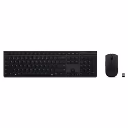 Lenovo 4X31K03951, Taille réelle (100 %), RF sans fil + Bluetooth, Commutateur de touche « ciseaux », Noir, Souris incluse