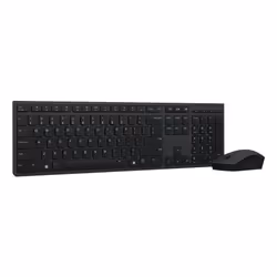 Lenovo 4X31K03945 clavier Souris incluse Bureau RF sans fil + Bluetooth Allemand Gris