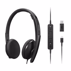 Lenovo 4XD1M45626, Avec fil, 20 - 20000 Hz, 137 g, Casque, Noir