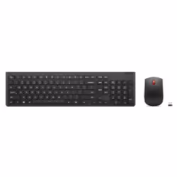 Lenovo Wless KB&M Combo Gen2 French, Taille réelle (100 %), Sans fil, RF sans fil, Noir, Souris incluse