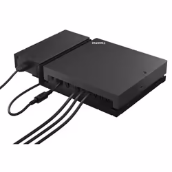 Lenovo ThinkSmart SmartDock, Avec fil, USB 3.2 Gen 2 (3.1 Gen 2) Type-C, 100,1000 Mbit/s, Noir, 3840 x 2160 pixels, 60 Hz