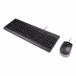 Lenovo Essential Wired Combo Black US Euro clavier Souris incluse Universel USB Noir - Vue supplémentaire 3