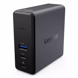 Lenovo G0AE0065EU station d'accueil Avec fil USB 3.2 Gen 1 (3.1 Gen 1) Type-C Noir, Gris - Vue supplémentaire 5